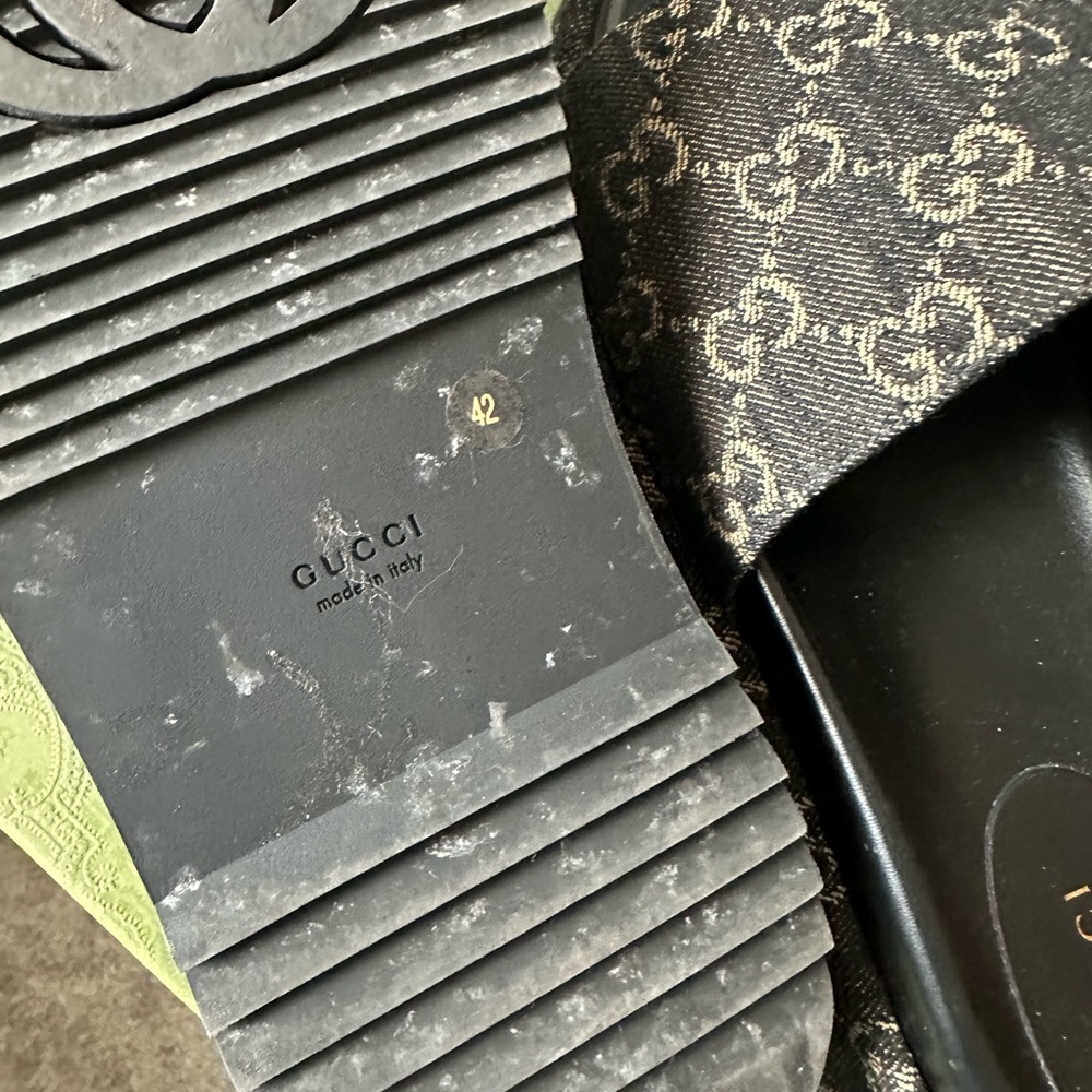 Gucci Platform Slides - image 4